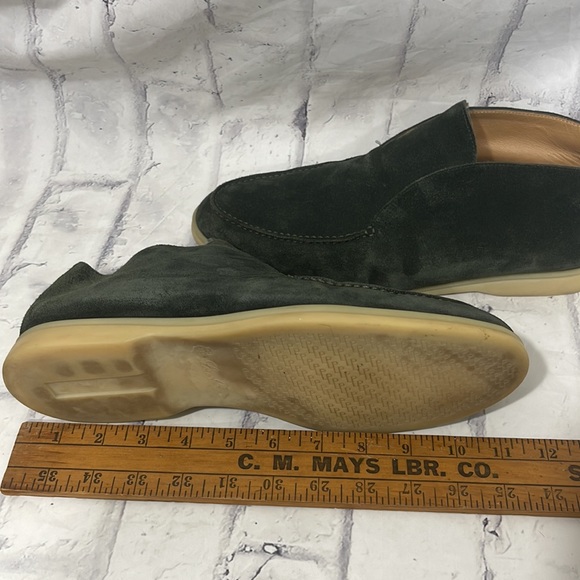 Loro Piana Open Walk Chukka Ankle Boots Moss Green Suede - Picture 13 of 14